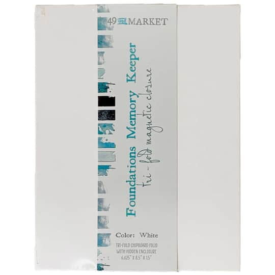 49 And Market Foundations White Memory Keeper Tri-Fold